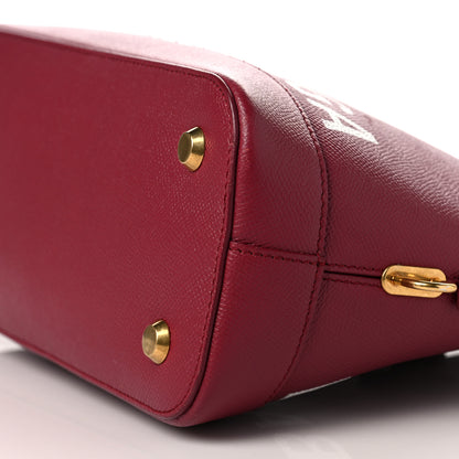 Balenciaga Signature Grained Calfskin Logo S Ville Top Handle Bag Rouge Grenat White 11 of 11