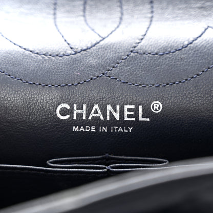 Chanel Aged Calfskin Quilted 2.55 Reissue 226 Flap Navy Blue 6 of 12
