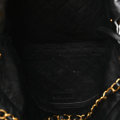 Chanel Shiny Calfskin Quilted Small Chanel 22 Black 5 of 10