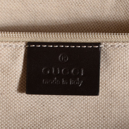 Gucci Monogram Large Sukey Top Handle Bag Beige Dark Brown 6 of 9