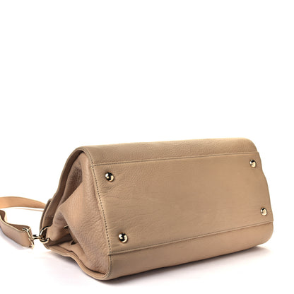 Jimmy Choo Grainy Calfskin Large Rosalie Satchel Nude 3 of 6