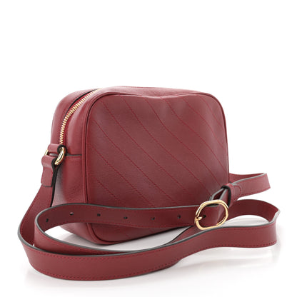 Gucci Sakai Be Green Calfskin Diagonal Stitched Small Blondie Shoulder Bag Rosso 3 of 10