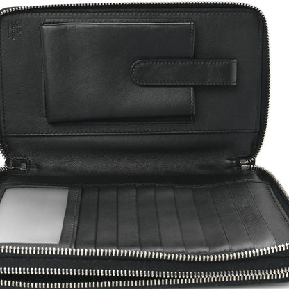 Gucci Soft Microguccissima Zip Around Top Handle Travel Wallet Carbon 5 of 13