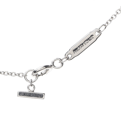 Tiffany 18K White Gold Diamond Mini T Smile Pendant Necklace 4 of 6