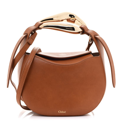 Chloe Small Grain Calfskin Kiss Bag Brown 1 of 11
