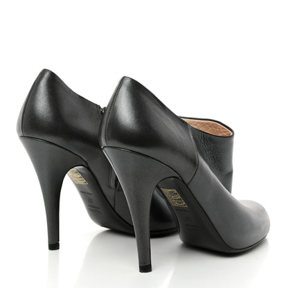 Prada Vitello Ankle Boots 37 Grey 4 of 7