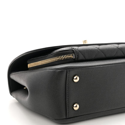 Chanel Caviar Quilted Medium Business Affinity Flap Black 9 of 10
