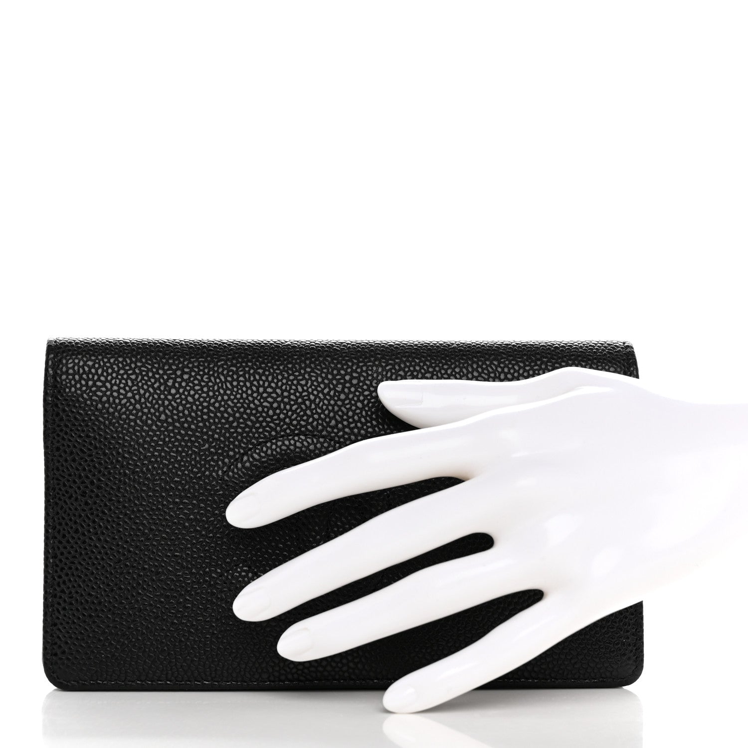 Chanel Caviar Timeless CC Yen Wallet Black 2 of 9