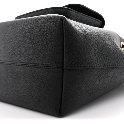 Louis Vuitton Calfskin Lockme Bucket MM Black 9 of 9