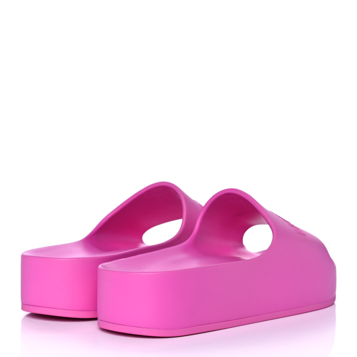 Balenciaga Rubber Womens Chunky Slide Sandals 41 Pink 4 of 9