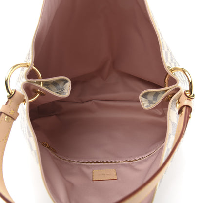 Louis Vuitton Damier Azur Graceful MM Rose Ballerine 5 of 10