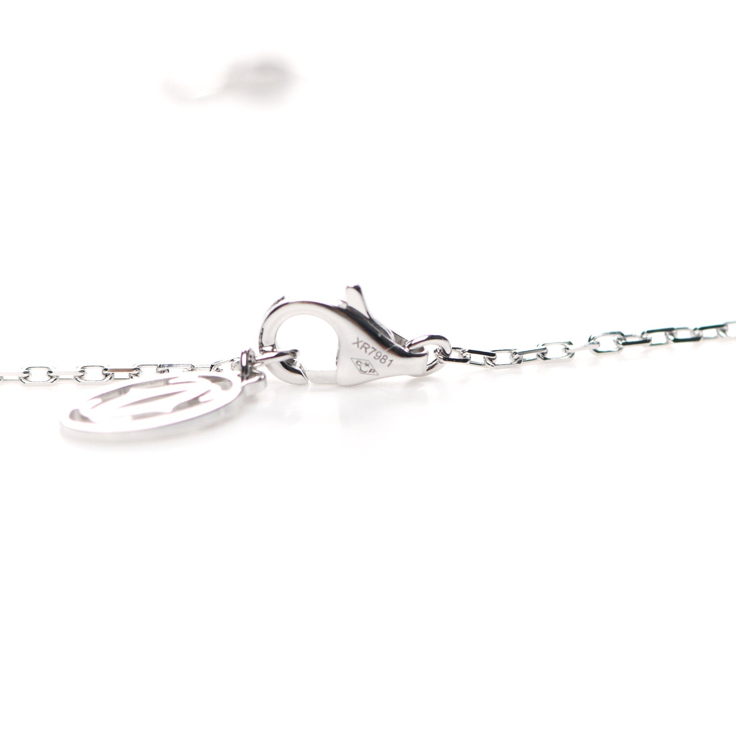 Cartier 18K White Gold Diamond SM D'Amour Pendant Necklace 4 of 6