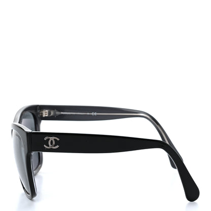 Chanel Acetate Polarized Square CC Sunglasses 5380 Black 3 of 7
