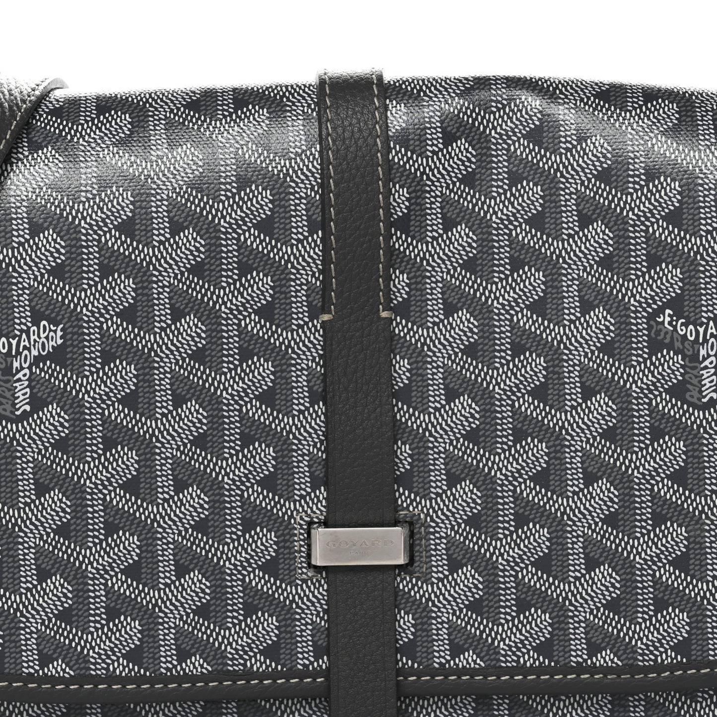 Goyardine Belvedere II MM Messenger Bag Grey