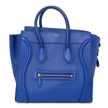 Celine Smooth Calfskin Mini Luggage Royal Blue 1 of 10