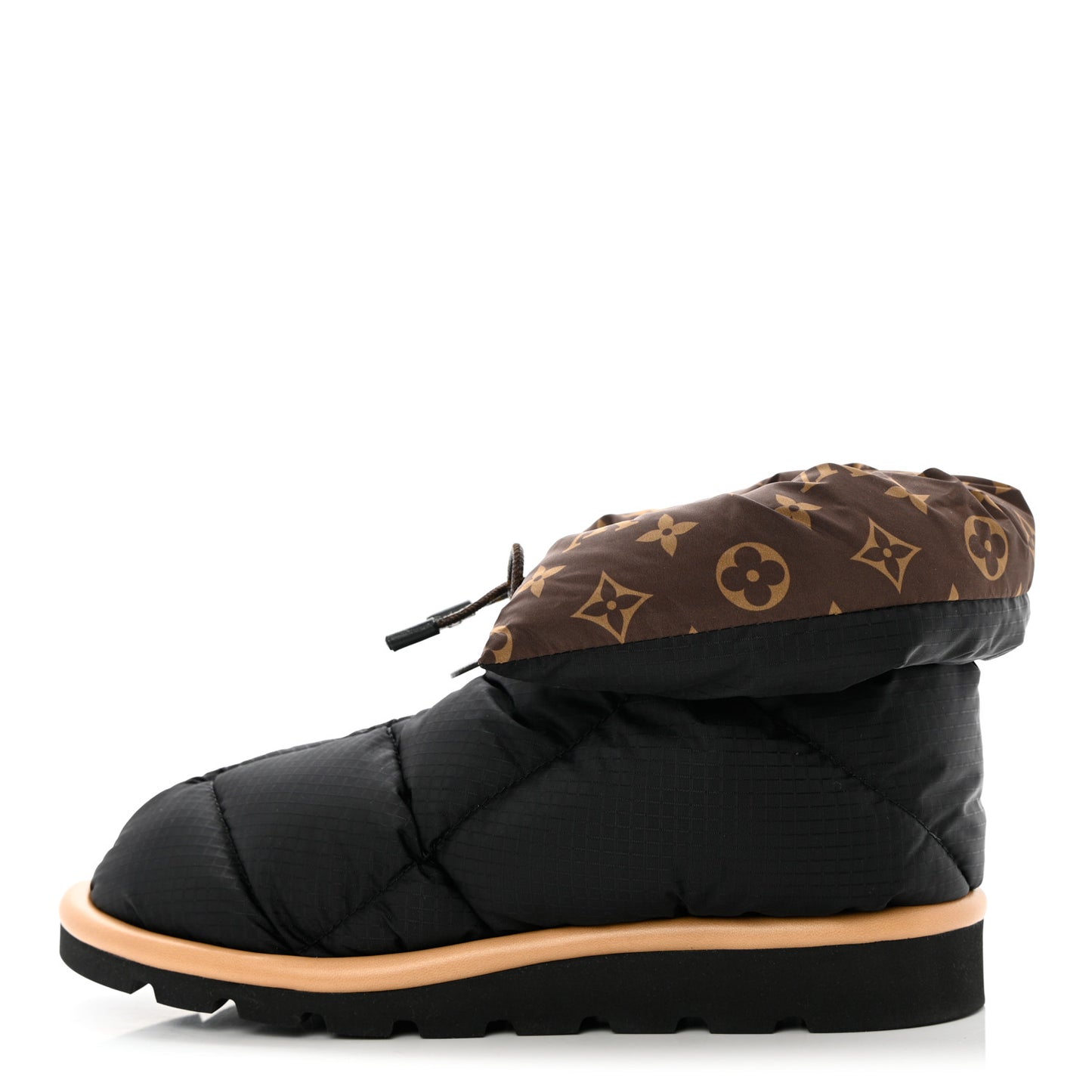 Nylon Monogram Pillow Comfort Ankle Boot 39 Black