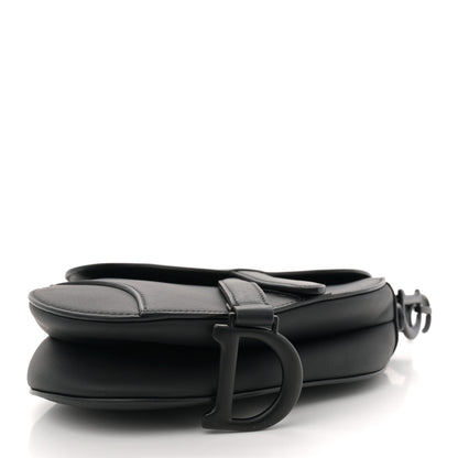 Christian Dior Ultra Matte Calfskin Mini Saddle Bag Black 4 of 12