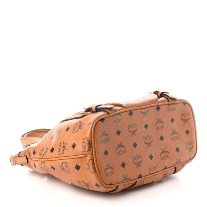 MCM Visetos Medium Essentials Shopper Tote Cognac 4 of 11