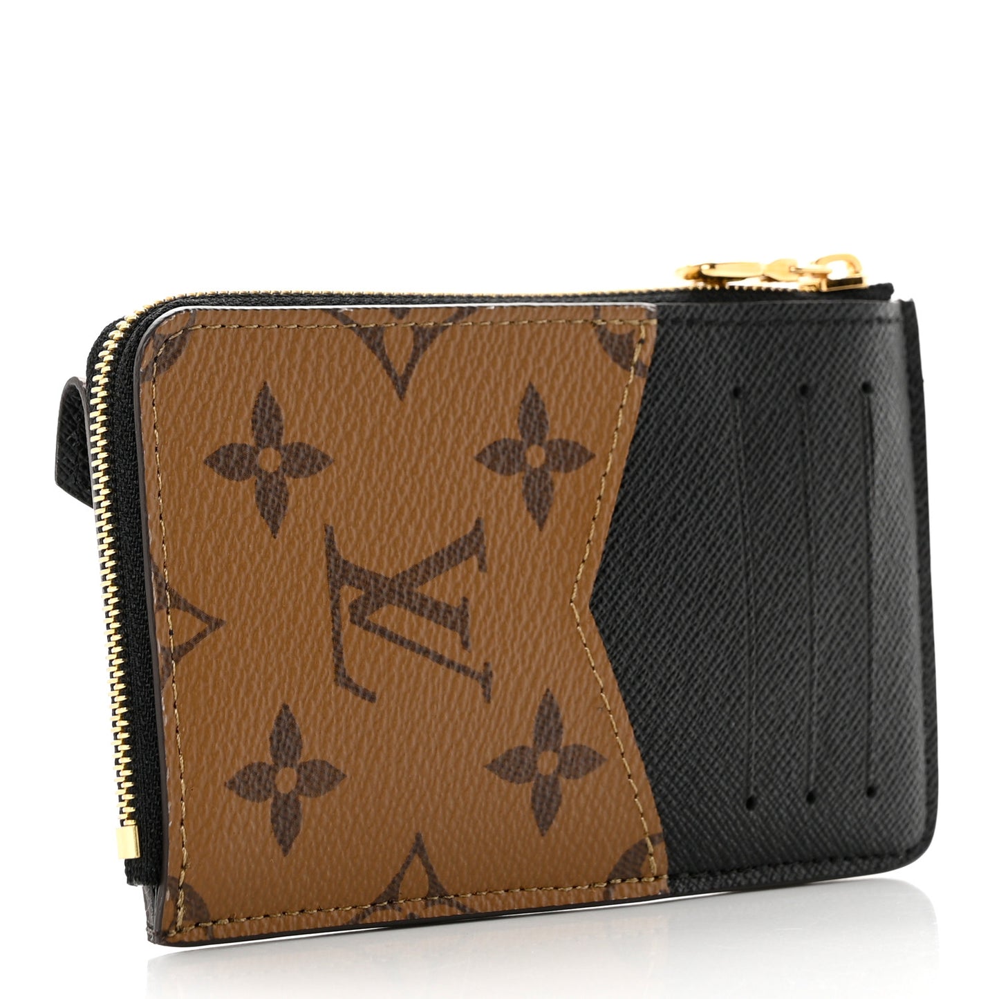 Reverse Monogram Recto Verso Card Holder Brown