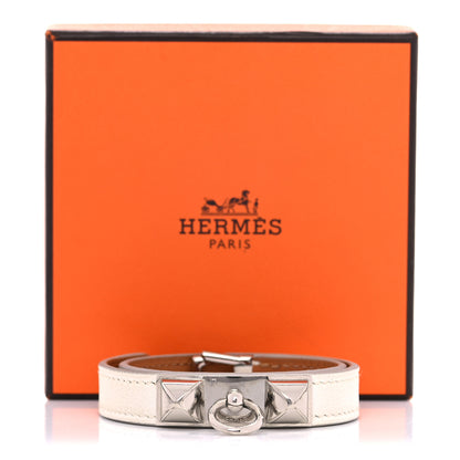 Hermes Swift Rivale Double Tour Bracelet White 7 of 7