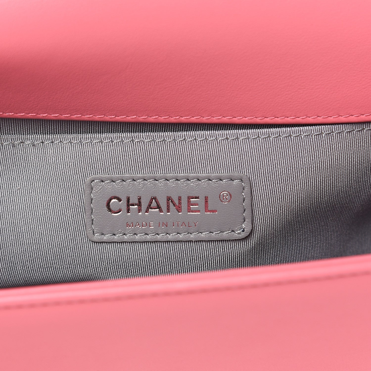 Chanel Calfskin Chevron Quilted Medium Boy Flap Pink 6 of 11