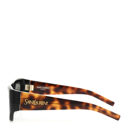 Saint Laurent Acetate SL 740 Square Sunglasses Black Tortoise 3 of 8