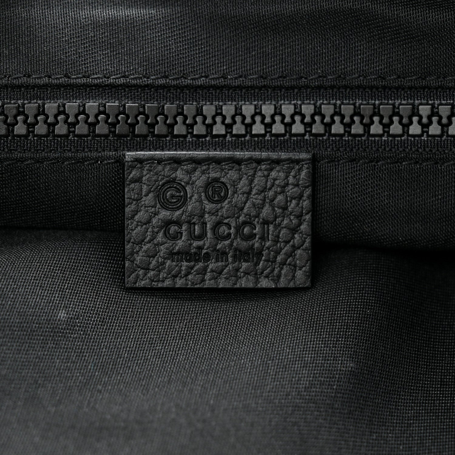 Gucci Nylon Monogram Medium Flat Messenger Bag Black 6 of 10
