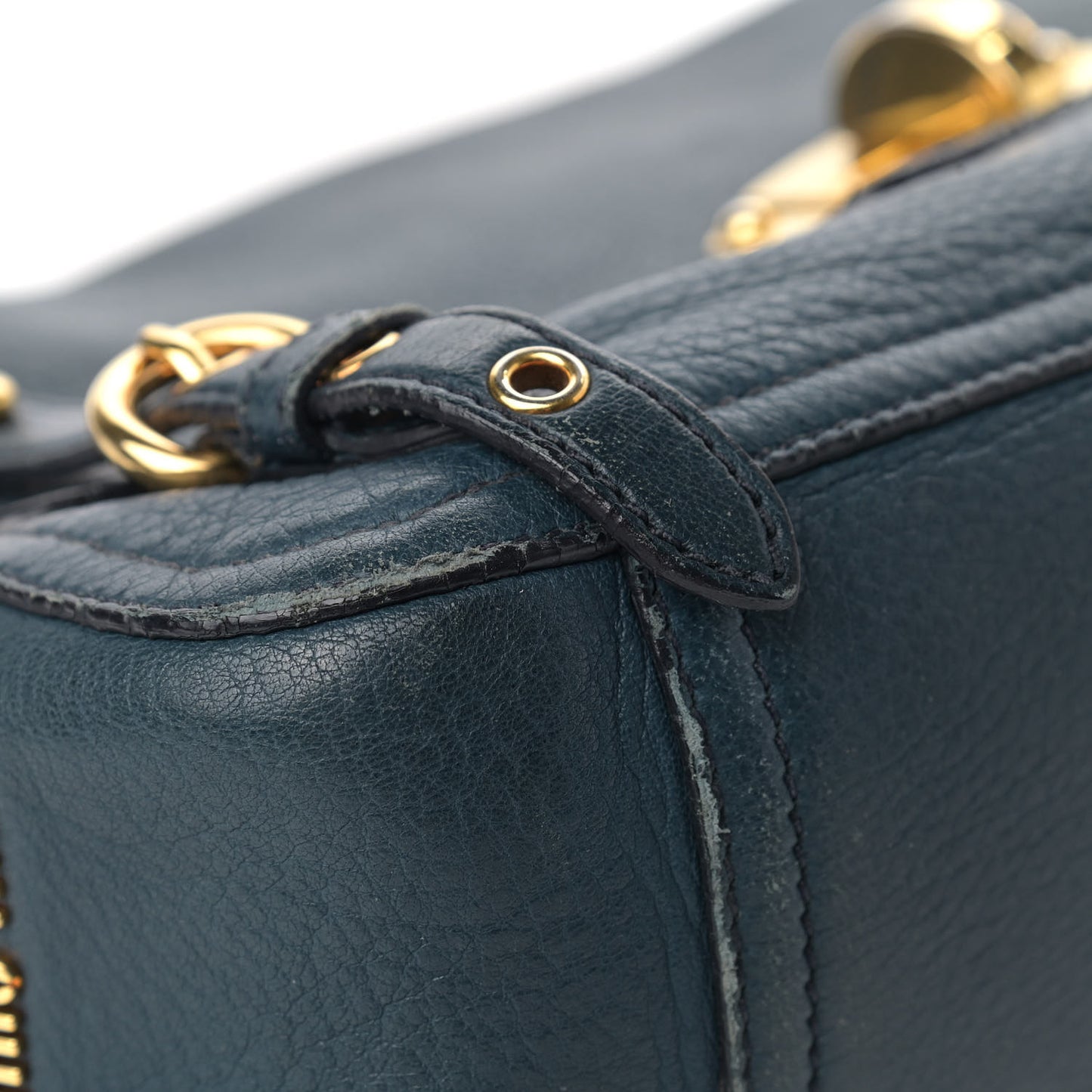 Cervo Small East-West Flap Shoulder Bag Blue