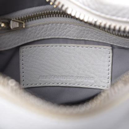 Alexander Wang Pebbled Lambskin Rocco White Gold Hardware 8 of 10