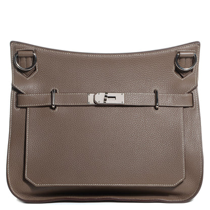 Hermes Taurillon Clemence Jypsiere 34 Etoupe 1 of 20