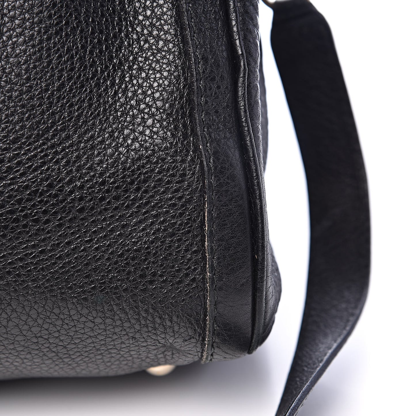 Calfskin Vintage Web Medium Boston Black