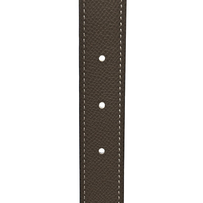 Hermes Swift Epsom 24mm H Cursives Belt 75 Black Etoupe 6 of 6