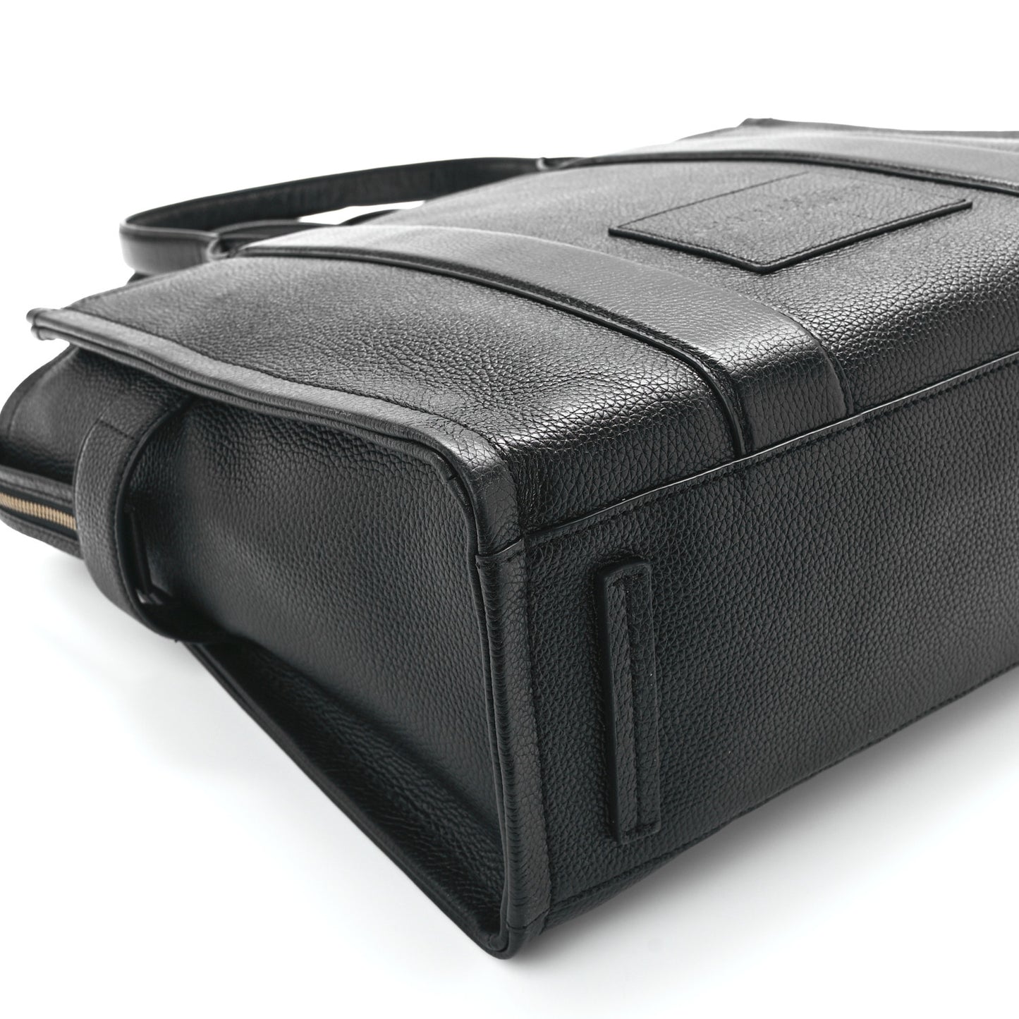 Grained Calfskin Large The Tote Bag Black