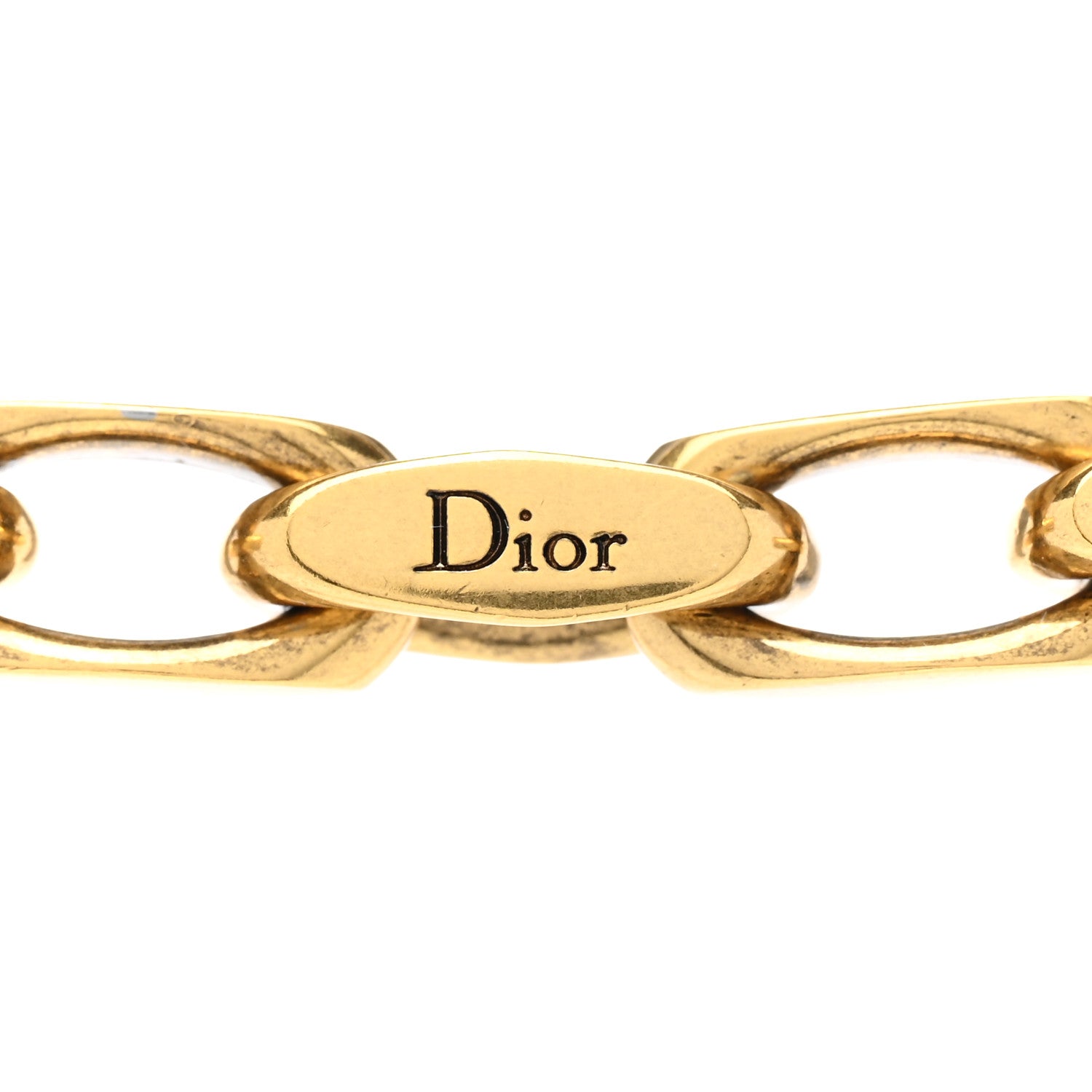 Christian Dior Metal Lucky Star Choker Necklace Aged Gold 5 of 6