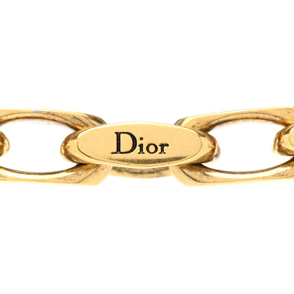 Christian Dior Metal Lucky Star Choker Necklace Aged Gold 5 of 6