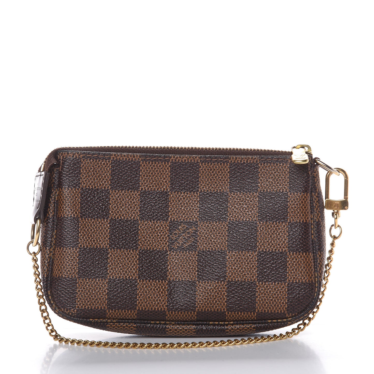 Damier Ebene Complice Trunks and Bags Mini Pochette Accessories Red