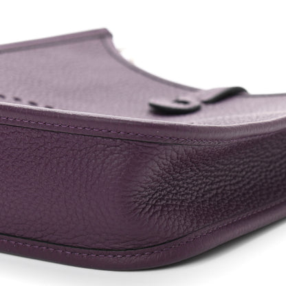 Hermes Taurillon Clemence Amazone Evelyne TPM Cassis Rouge Grenat 10 of 10