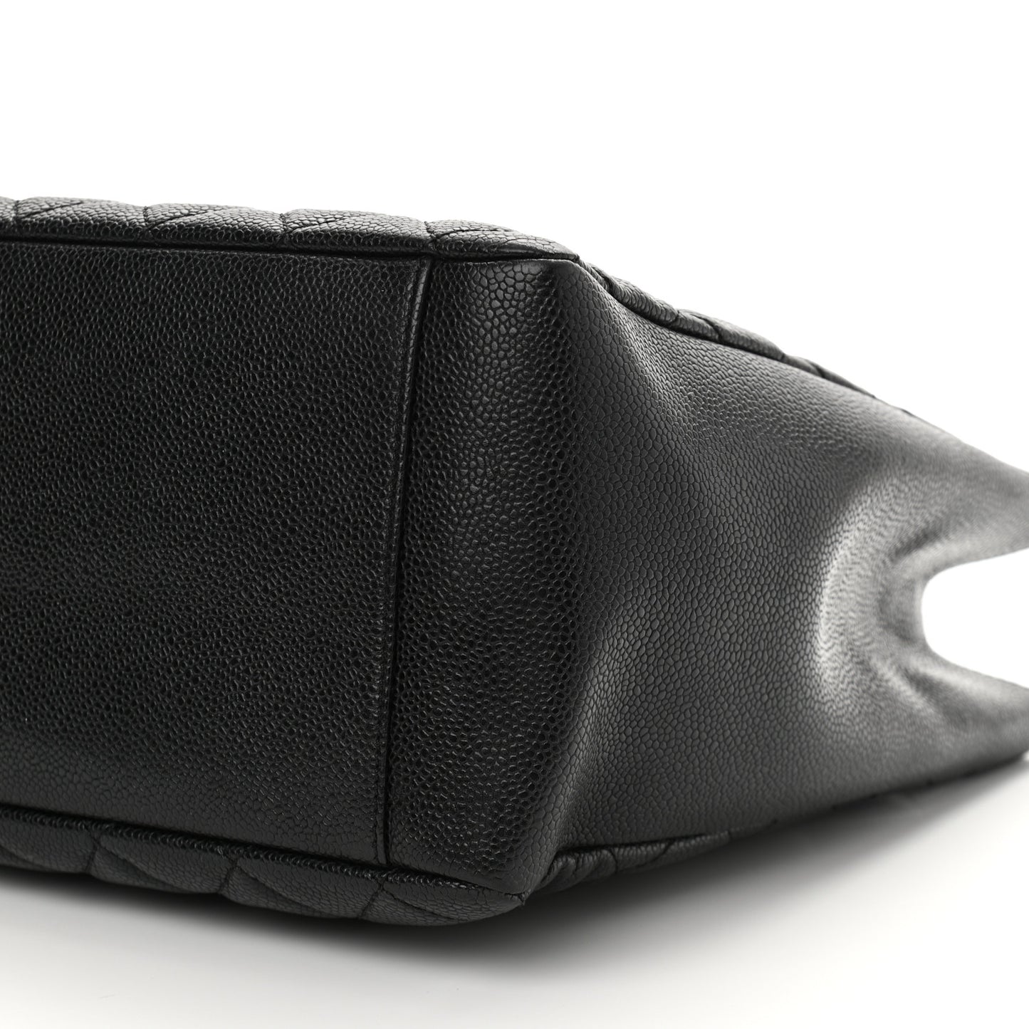 Caviar Quilted Grand Shopping Tote GST Black