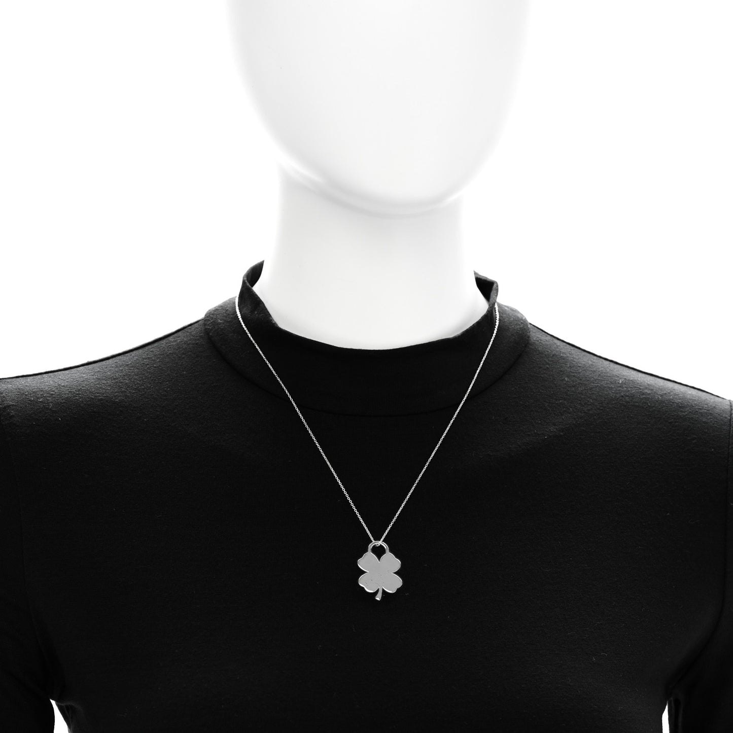 Sterling Silver Clover Pendant Necklace