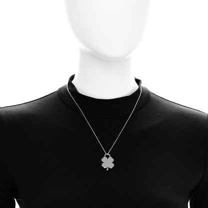 Tiffany Sterling Silver Clover Pendant Necklace 2 of 5