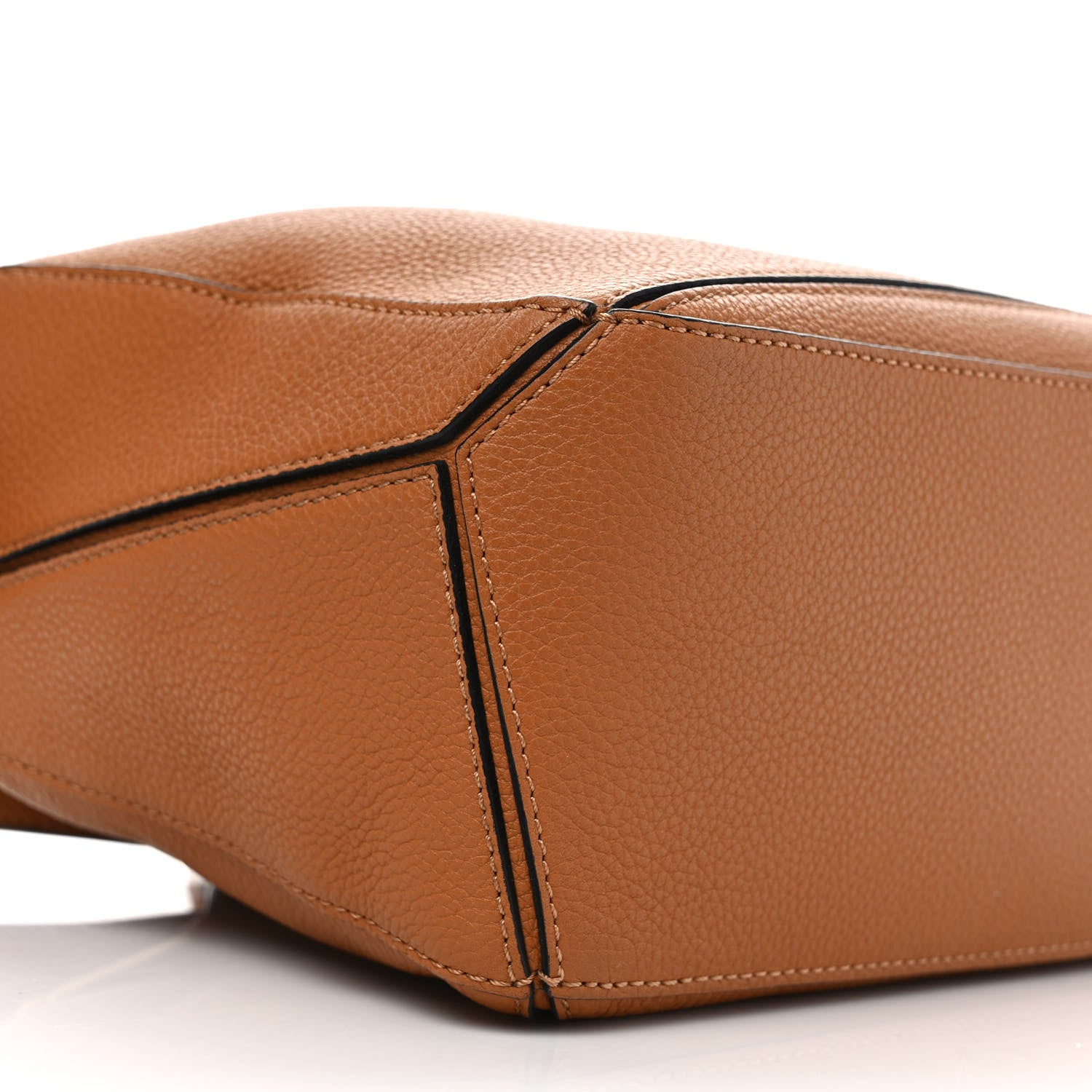Loewe Grained Calfskin Small Puzzle Bag Tan 7 of 8