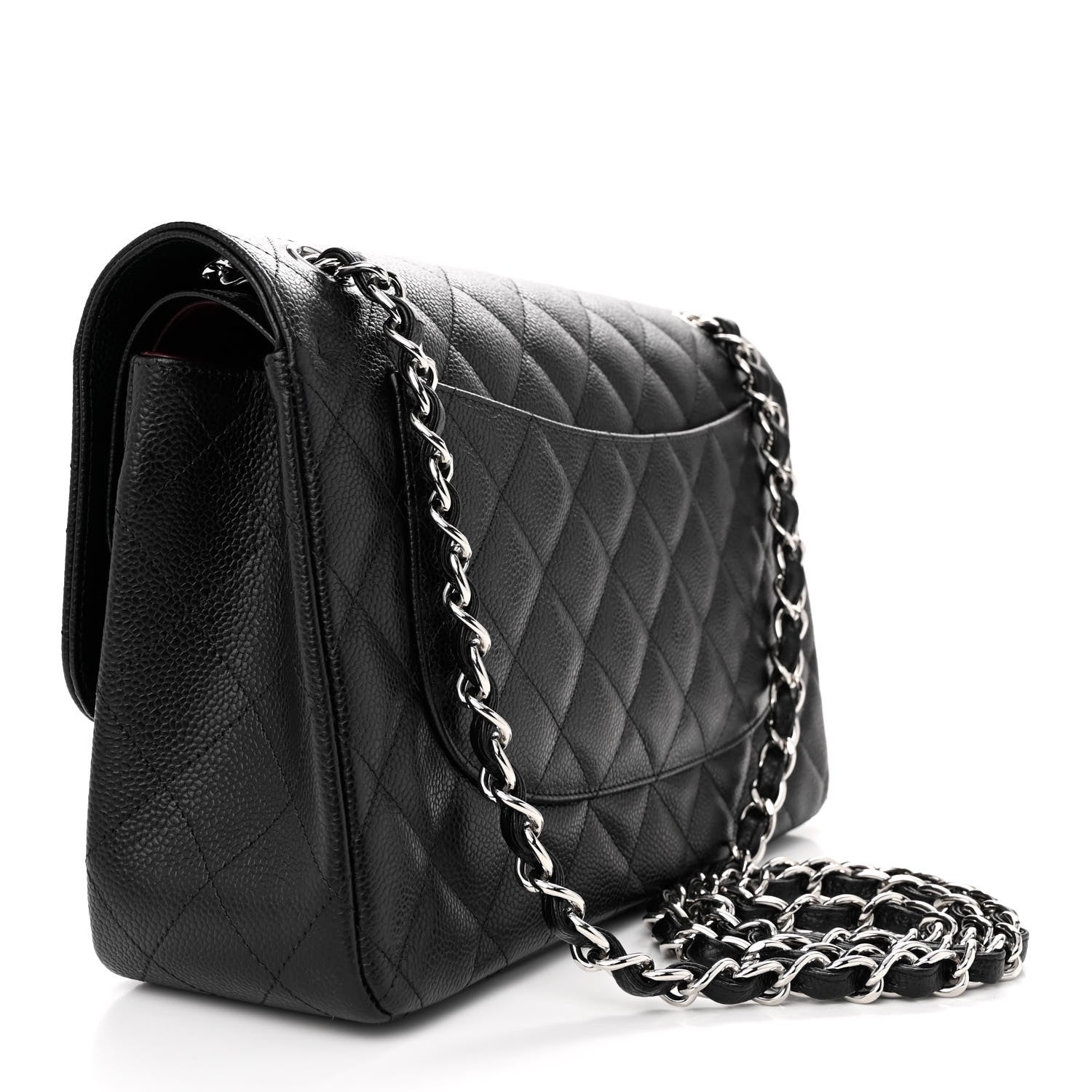 Chanel Caviar Quilted Jumbo Double Flap Black 3 of 11