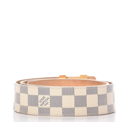 Louis Vuitton Damier Azur LV Initiales Belt 80 32 3 of 7