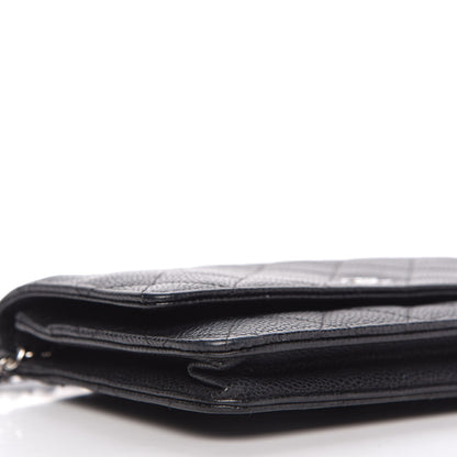 Chanel Caviar Quilted Wallet On Chain WOC Black 6 of 12