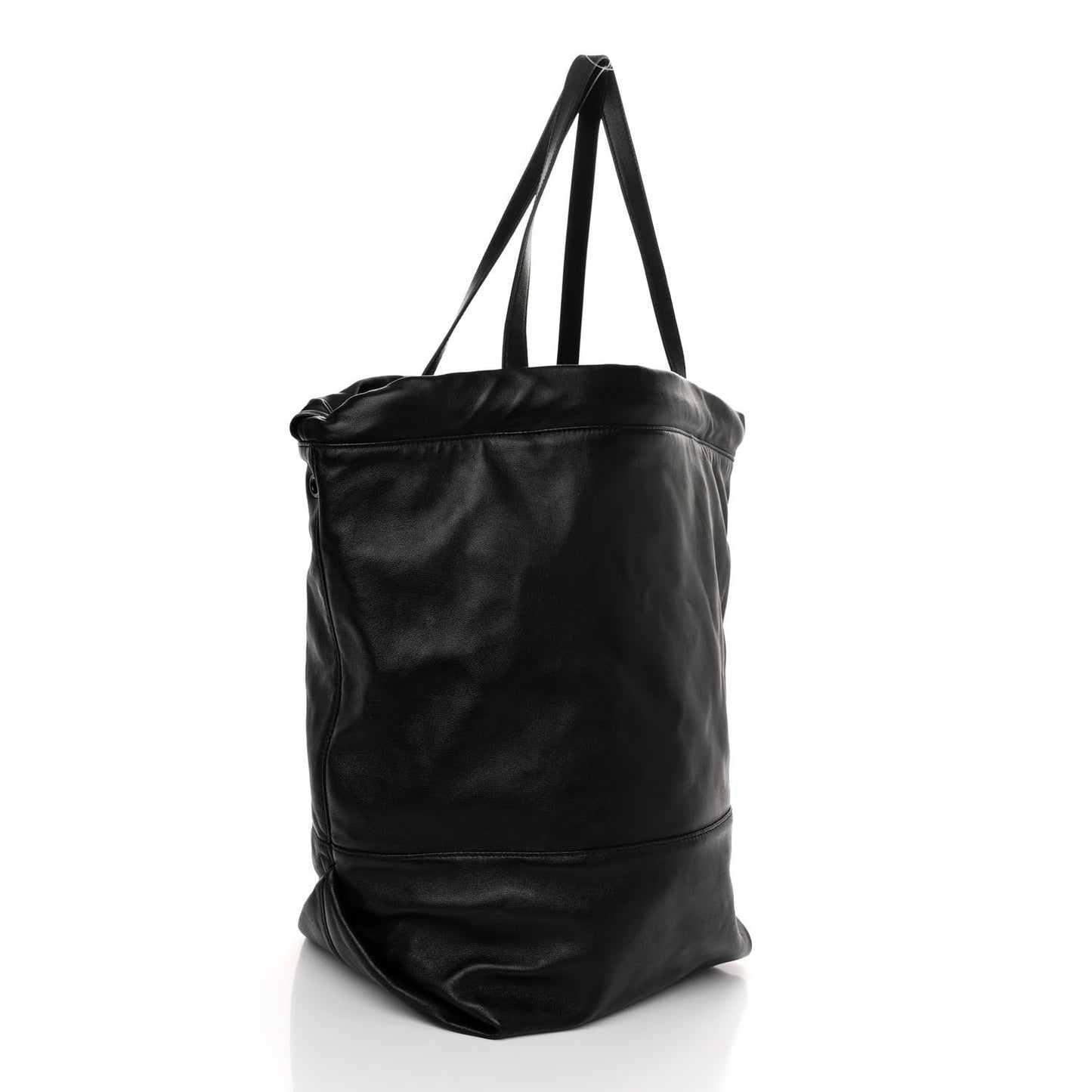 Lambskin West Shopping Bag Black