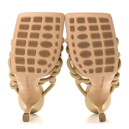 Bottega Veneta Nappa Weave Stretch Mule Sandals 37 Cane Sugar 6 of 8
