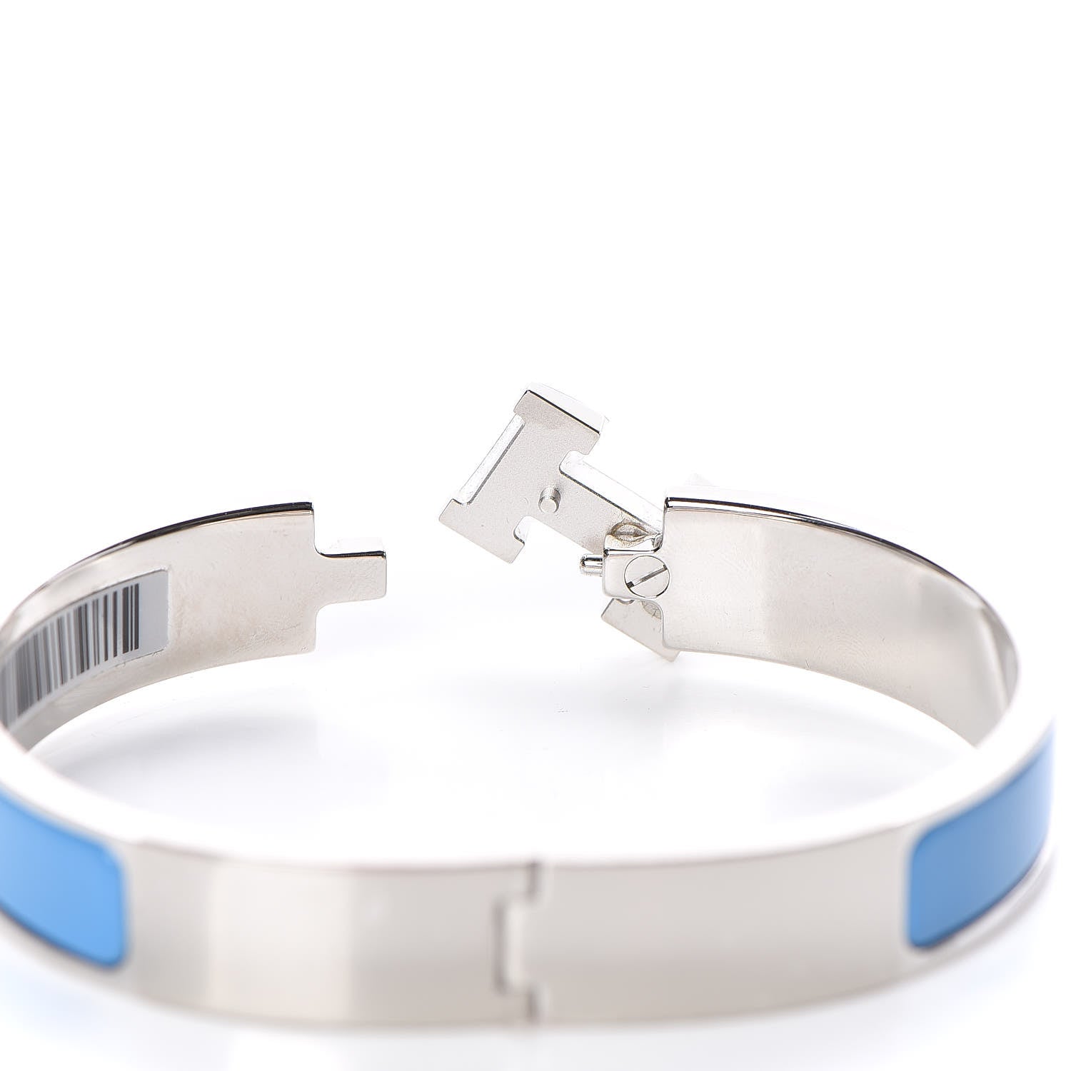 Hermes Enamel Narrow Clic Clac H Bracelet GM Bleu Cielo 4 of 5