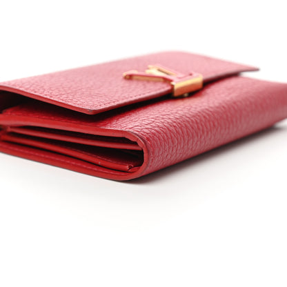 Louis Vuitton Taurillon Capucines Compact Wallet Rubis 12 of 14