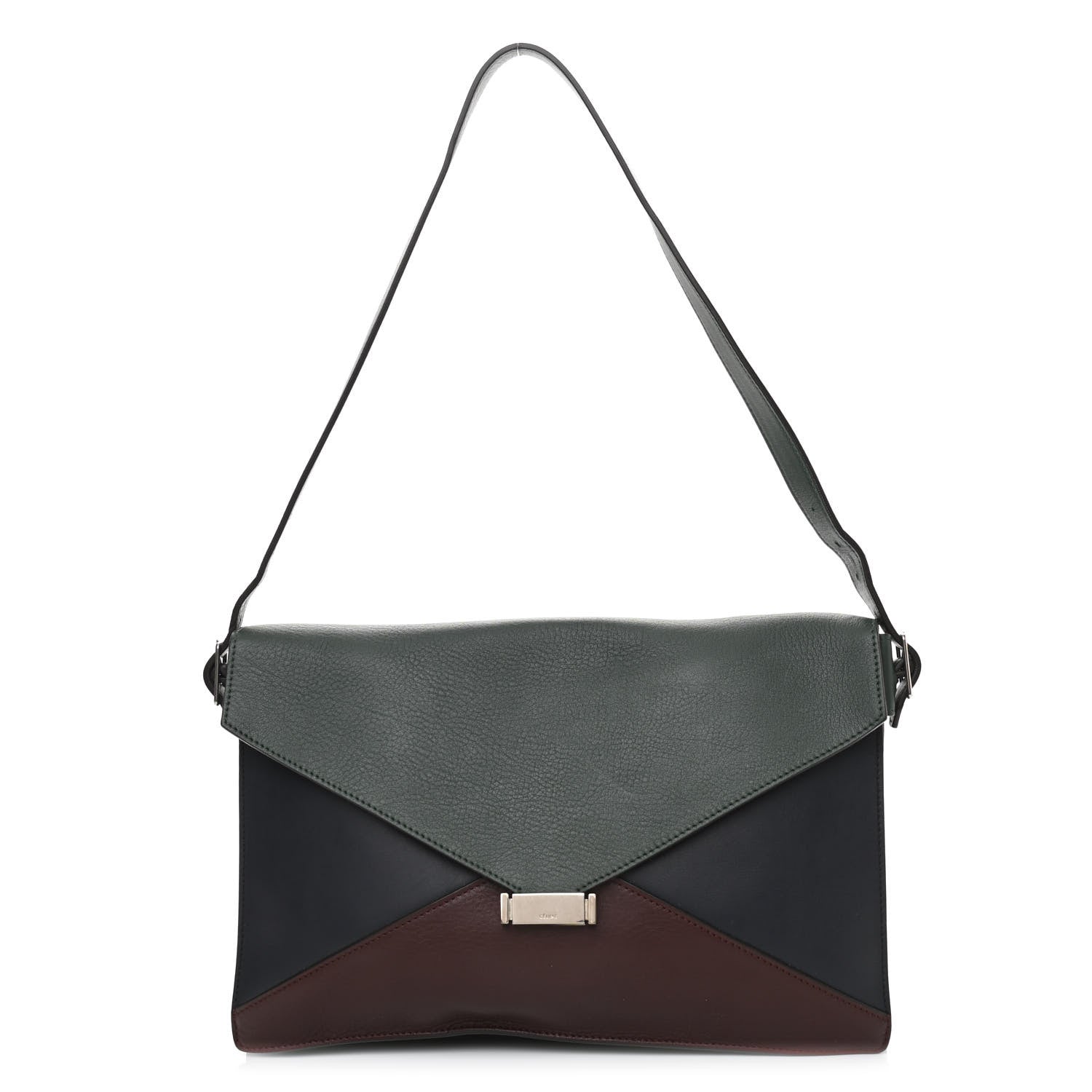 Celine Smooth Calfskin Suede Medium Tri-Color Diamond Shoulder Bag Multi 1 of 13