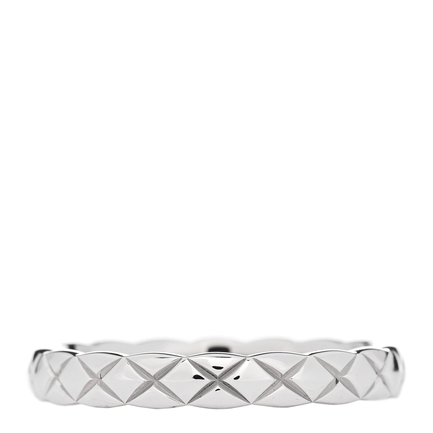 Platinum Mini Coco Crush Ring 49 4.75
